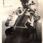Ramona playing cello in high school